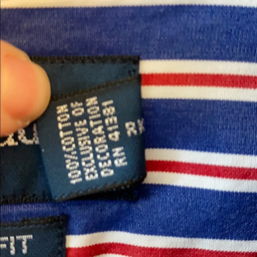 Ralph Lauren RWB stripe Dress Shirt Sz L - Picture 4 of 5